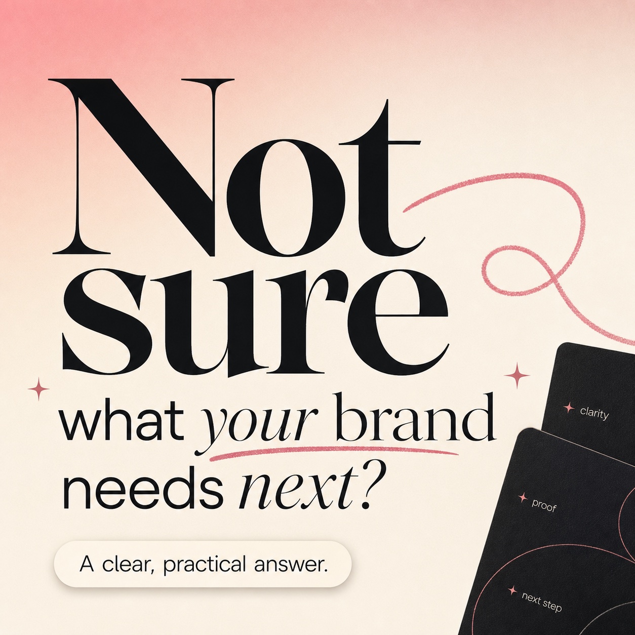 Brand Studio and Co graphic asking what your brand needs next
